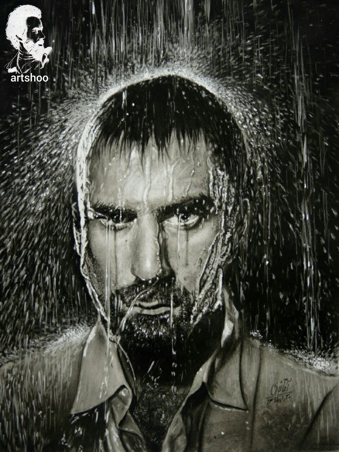 نقاشی سیاه قلم اورژینال